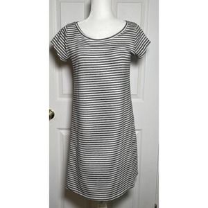 Thyme & Honey Womens S Small Heather Grey Short Sleeve Jersey Knit Maxi Dress